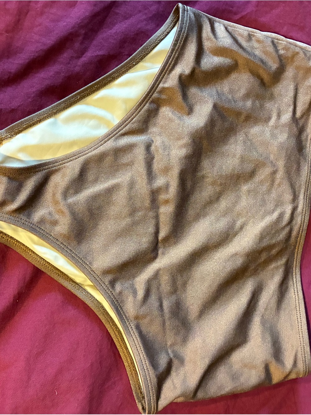 Nu swim copper high waist swim bottom
